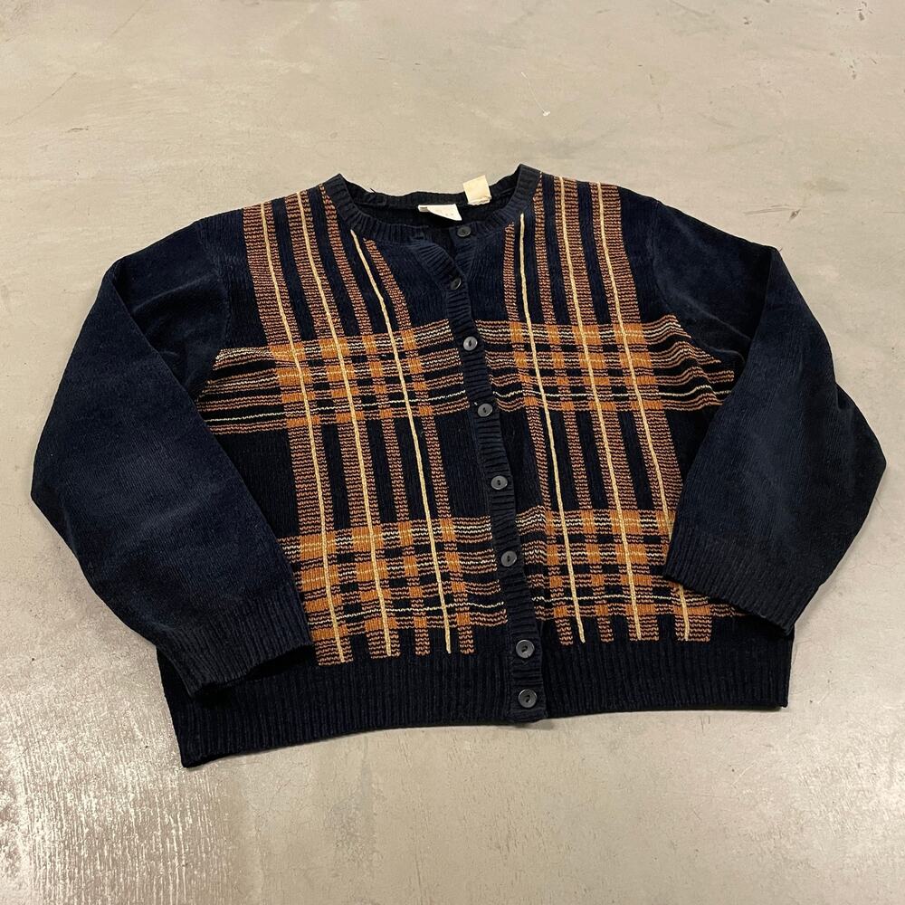 90s boxy patterned sweater